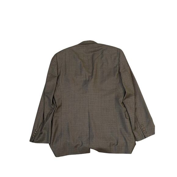 Austin Reed 44S Brown Houndstooth Wool Blazer | 3-Button Sport Coat - Picture 4 of 9
